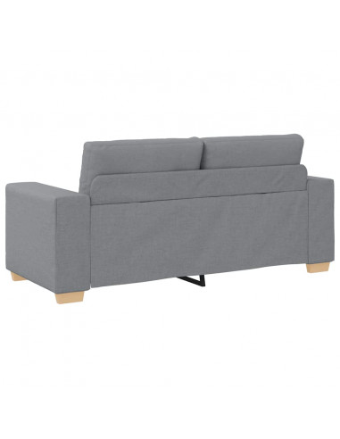 Divano Divanetto Grigio Chiaro 140 cm in Tessuto