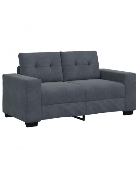 Divano Divanetto Grigio Scuro 120 cm in Velluto