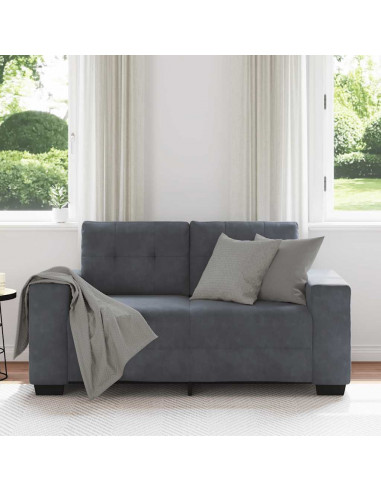 Divano Divanetto Grigio Scuro 120 cm in Velluto