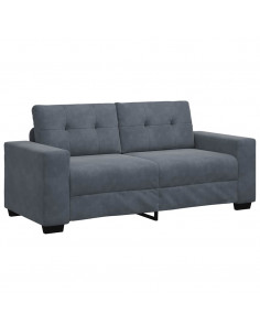 Divano Divanetto Grigio Scuro 140 cm in Velluto