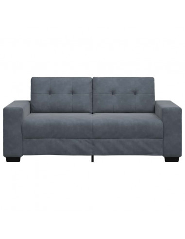 Divano Divanetto Grigio Scuro 140 cm in Velluto