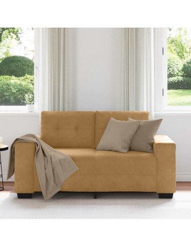 Divano Divanetto Marrone 120 cm in Velluto