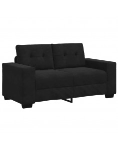 Divano Divanetto Nero 120 cm in Velluto