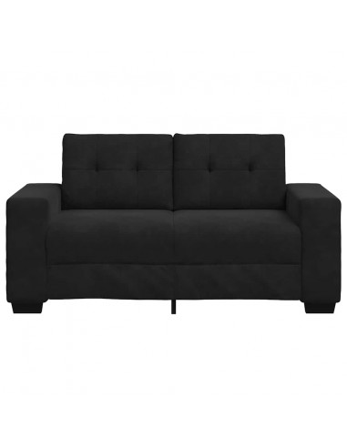 Divano Divanetto Nero 120 cm in Velluto