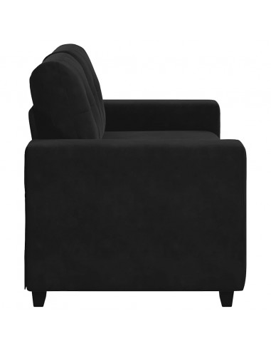 Divano Divanetto Nero 120 cm in Velluto