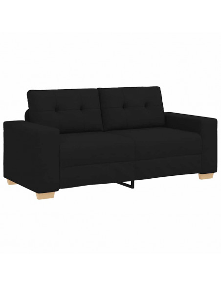 Divano Divanetto Nero 140 cm in Tessuto