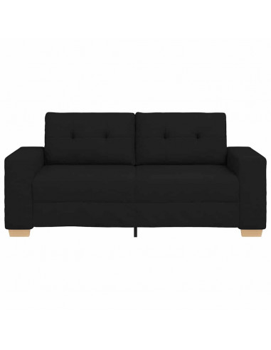 Divano Divanetto Nero 140 cm in Tessuto