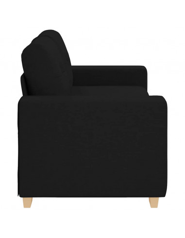 Divano Divanetto Nero 140 cm in Tessuto