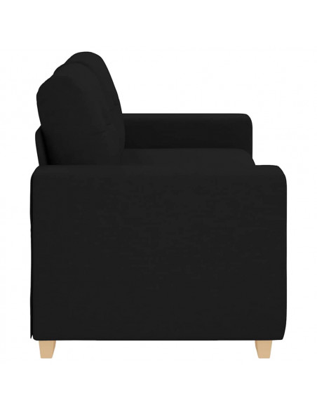 Divano Divanetto Nero 140 cm in Tessuto