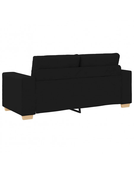 Divano Divanetto Nero 140 cm in Tessuto