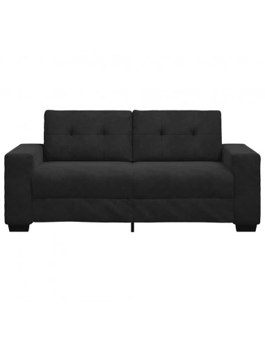 Divano Divanetto Nero 140 cm in Velluto