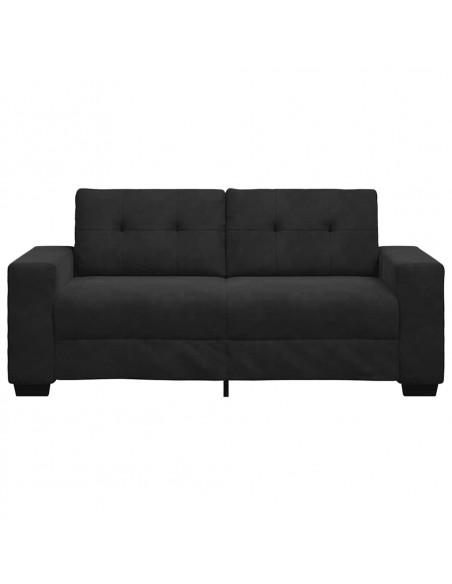 Divano Divanetto Nero 140 cm in Velluto