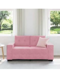 | Divano a due posti | con cuscino Rosa Velluto 2