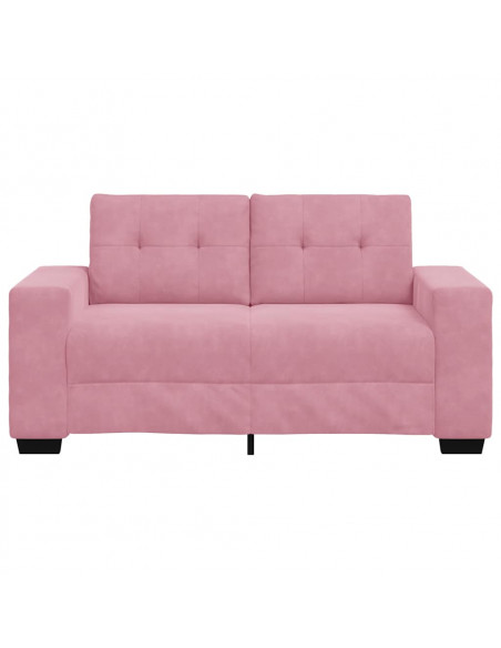 | Divano a due posti | con cuscino Rosa Velluto