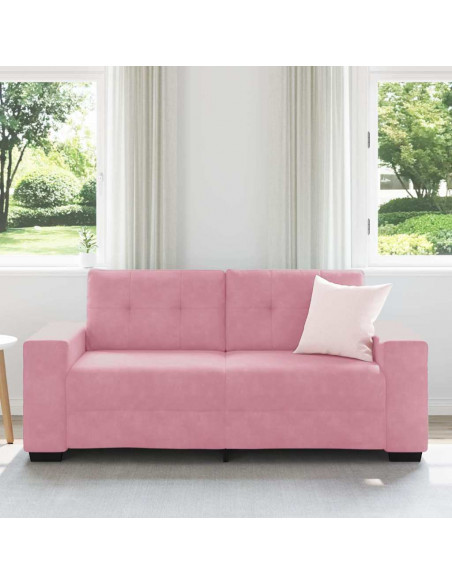 Divano Divanetto Rosa 140 cm in Velluto