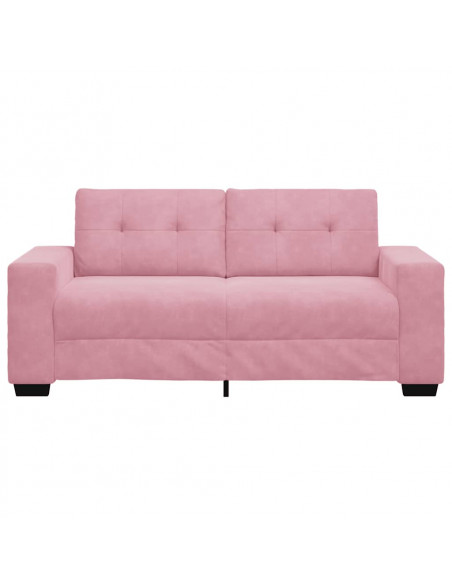 Divano Divanetto Rosa 180x77x82 cm in Velluto