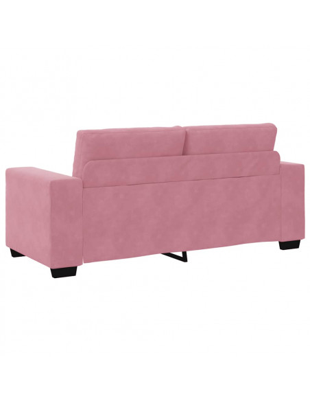 Divano Divanetto Rosa 180x77x82 cm in Velluto
