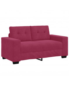 Divano Divanetto Rosso Vino 120 cm in Velluto