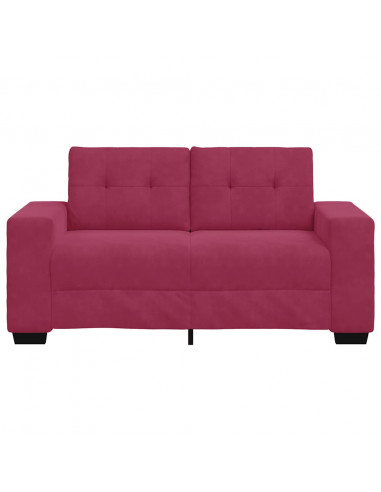 Divano Divanetto Rosso Vino 120 cm in Velluto