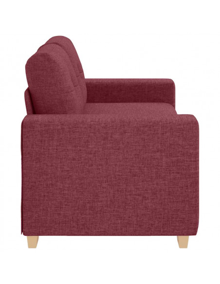 Divano Divanetto Rosso Vino 140 cm in Tessuto