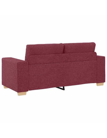 Divano Divanetto Rosso Vino 140 cm in Tessuto