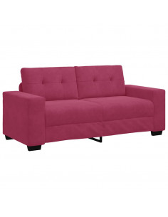 Divano Divanetto Rosso Vino 140 cm in Velluto