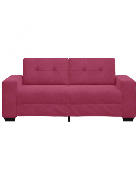 Divano Divanetto Rosso Vino 140 cm in Velluto