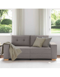 Divano Divanetto Tortora 140 cm in Tessuto 2