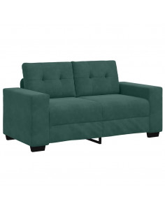 Divano Divanetto Verde Scuro 120 cm Velluto