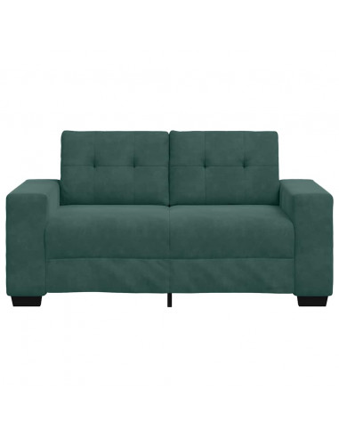 Divano Divanetto Verde Scuro 120 cm Velluto