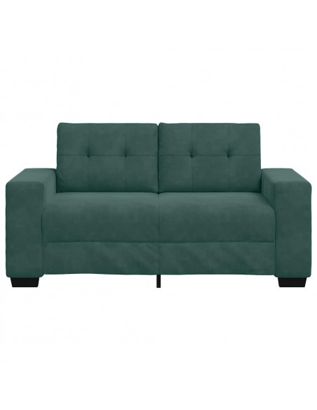 Divano Divanetto Verde Scuro 120 cm Velluto