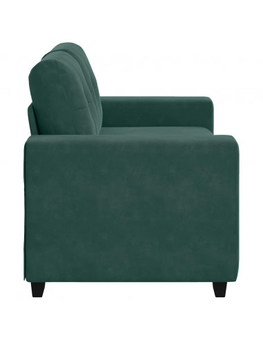 Divano Divanetto Verde Scuro 120 cm Velluto