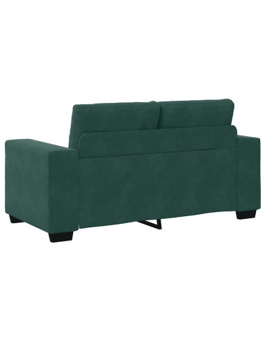 Divano Divanetto Verde Scuro 120 cm Velluto