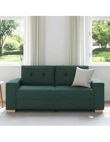 Divano Divanetto Verde Scuro 140 cm in Tessuto