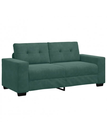 Divano Divanetto Verde Scuro 140 cm in Velluto