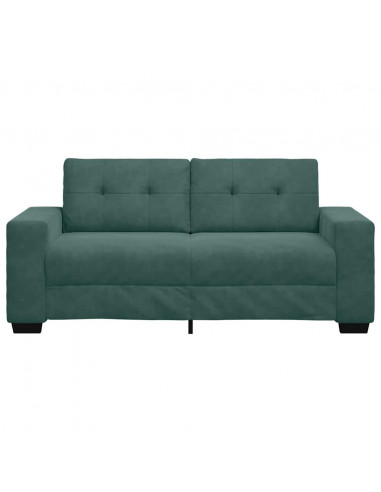 Divano Divanetto Verde Scuro 140 cm in Velluto