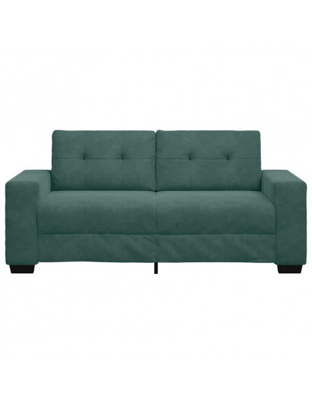 Divano Divanetto Verde Scuro 140 cm in Velluto