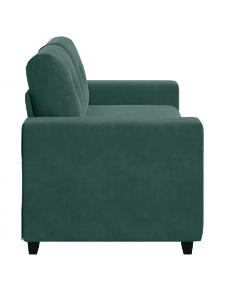 Divano Divanetto Verde Scuro 140 cm in Velluto