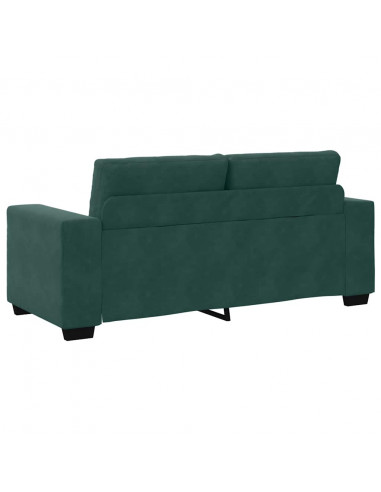 Divano Divanetto Verde Scuro 140 cm in Velluto