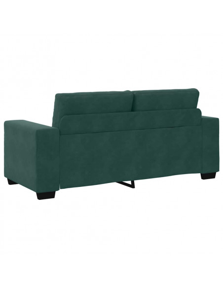 Divano Divanetto Verde Scuro 140 cm in Velluto