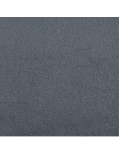 Divano Letto Estraibile Cassetti Grigio Scuro 90x190cm Velluto