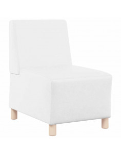 Divano Sedia Bianca 55 cm in Similpelle