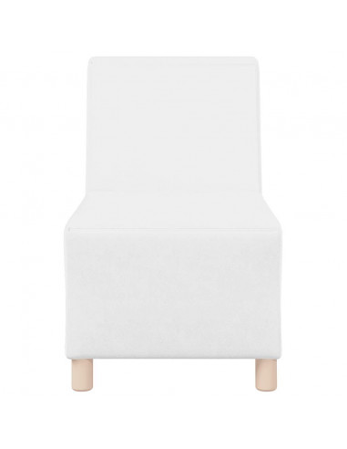 Divano Sedia Bianca 55 cm in Similpelle