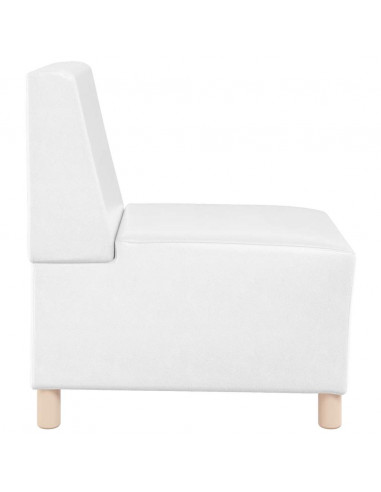Divano Sedia Bianca 55 cm in Similpelle