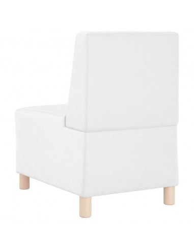 Divano Sedia Bianca 55 cm in Similpelle