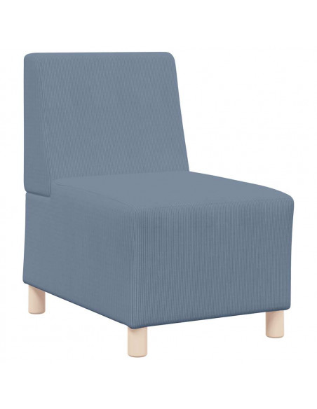 Divano Sedia Blu 55 cm Tessuto di velluto a coste