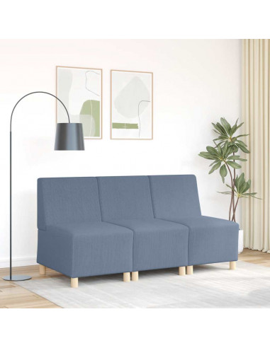 Divano Sedia Blu 55 cm Tessuto di velluto a coste