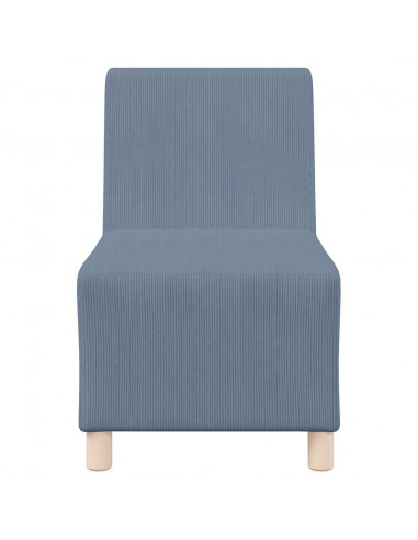 Divano Sedia Blu 55 cm Tessuto di velluto a coste