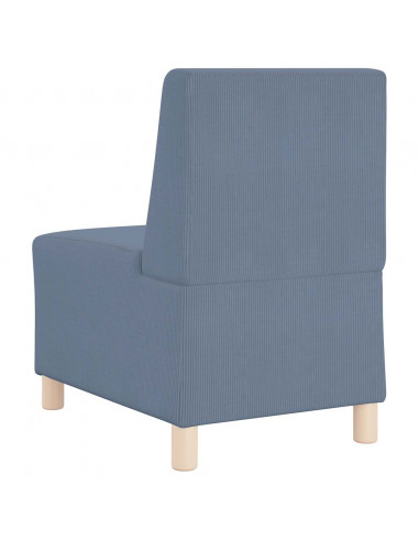 Divano Sedia Blu 55 cm Tessuto di velluto a coste