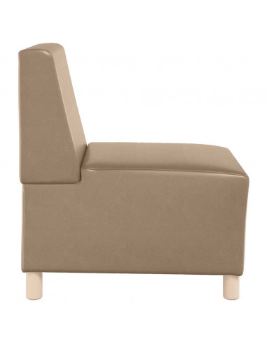 Divano Sedia Cappuccino 55 cm in Similpelle